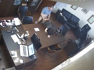 Russian Chief Fucking Assistant In The Office Spycam Keek