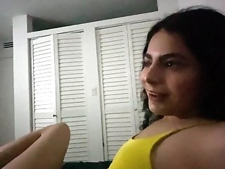 Brazilian Mega-bitch Got Too Bored Watching Tv And She Switched To Playing With My Dick